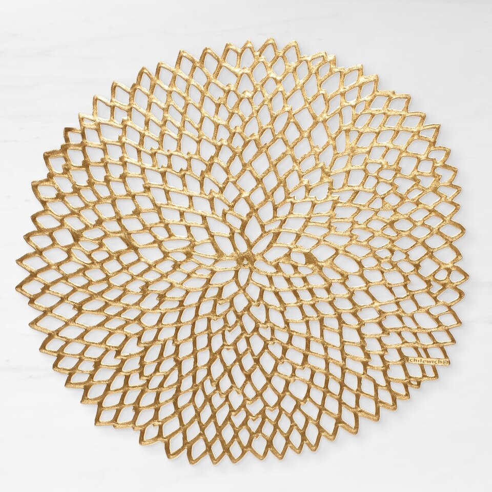 Chilewich Dahlia Brass Place Mat Williams Sonoma Australia
